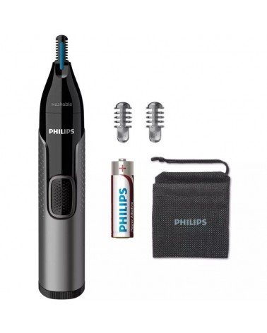 Perfilador philips nose trimmer 3650 serie 3000/ a pilas/ 3 accesorios