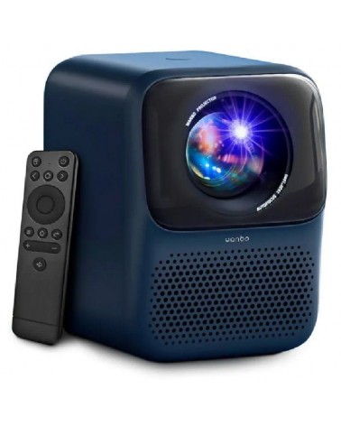 Proyector portátil wanbo t2 max new/ 450 lúmenes/ full hd/ hdmi/ wifi/ azul