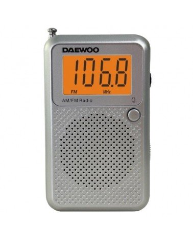 Radio portátil daewoo dw1115/ gris