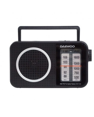 Radio portátil daewoo dw1124/ negra