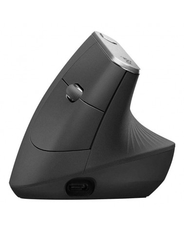 Ratón ergonómico inalámbrico por bluetooth logitech vertical mx/ batería recargable/ hasta 4000 dpi