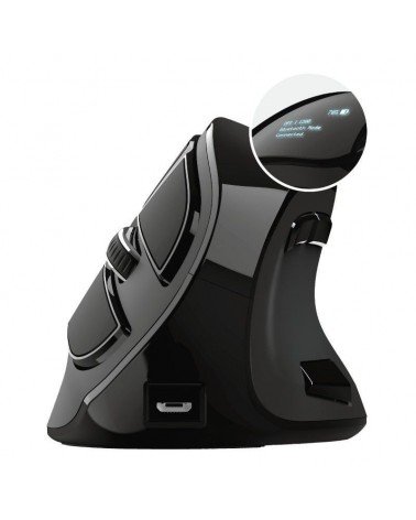 Ratón ergonómico inalámbrico por bluetooth trust voxx/ hasta 2400 dpi