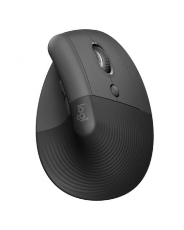 Ratón ergonómico inalámbrico por bluetooth/ 2.4ghz logitech lift vertical ergonomic mouse/ hasta 4000 dpi/ grafito