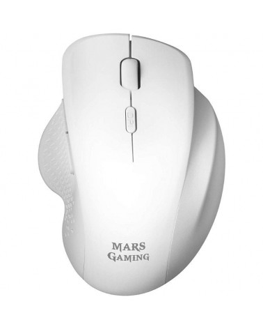 Ratón gaming inalámbrico mars gaming mmwergo/ hasta 3200 dpi/ blanco