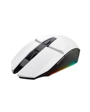 Ratón gaming inalámbrico trust gaming gxt 110 felox/ batería recargable/ hasta 4800 dpi/ blanco