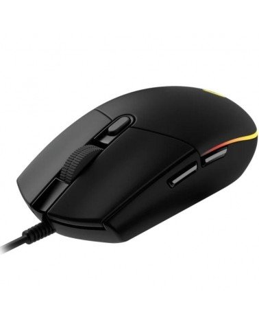 Ratón gaming logitech g102 lightsync/ hasta 8000 dpi/ negro