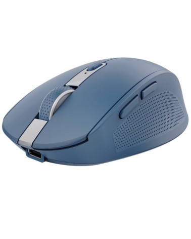Ratón inalámbrico por bluetooth trust ozaa compact wireless/ batería recargable/ hasta 3200 dpi/ azul