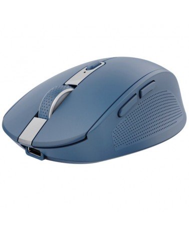 Ratón inalámbrico por bluetooth trust ozaa compact wireless/ batería recargable/ hasta 3200 dpi/ azul