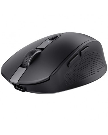 Ratón inalámbrico por bluetooth trust ozaa compact wireless/ batería recargable/ hasta 3200 dpi/ negro