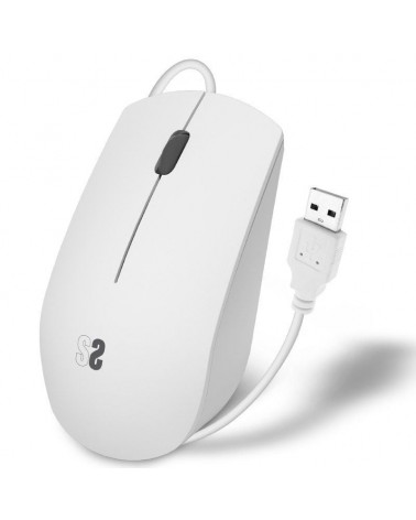 Ratón subblim business silencioso/ hasta 1200 dpi/ blanco