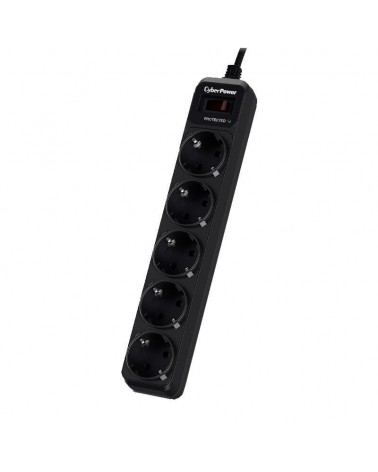 Regleta con interruptor cyberpower b0520sc0-de/ 5 tomas de corriente/ cable 1.8m/ negra