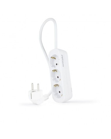 Regleta nanocable 10.38.0003-ns/ 3 tomas de corriente/ cable 1.4m/ blanca