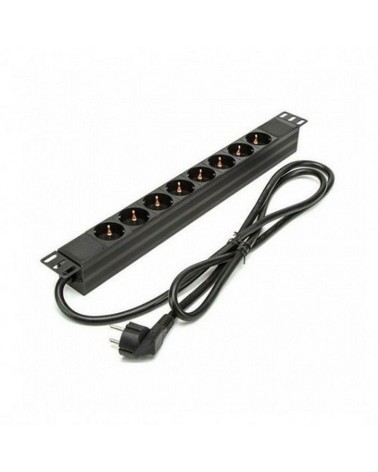 Regleta phasak bns 3518/ 8 tomas de corriente/ cable 1.5m/ negro