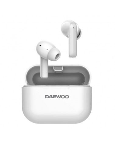 Auriculares bluetooth daewoo dw2005 con estuche de carga/ autonomía 6h/ blancos