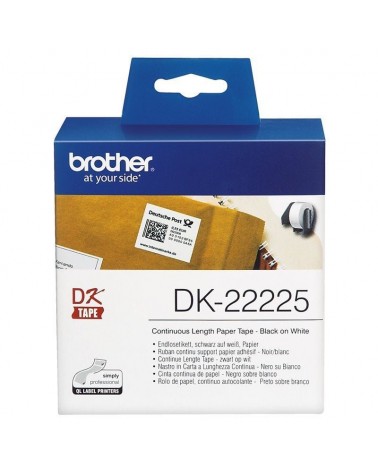 Rollo de papel continuo original brother dk-22225