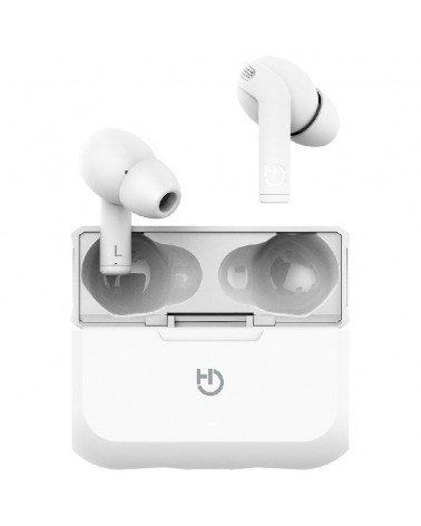 Auriculares bluetooth hiditec fenix tws con estuche de carga/ autonomía 6h/ blancos