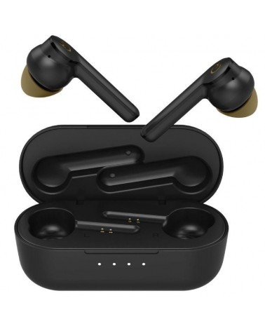 Auriculares bluetooth hiditec vesta 90's limited edition con estuche de carga/ autonomía 8h/ negros