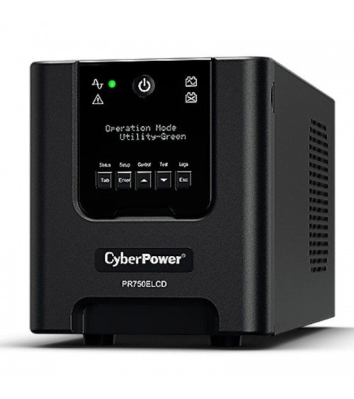 Sai línea interactiva cyberpower pr750elcd/ 750va-675w/ 6 salidas/ formato torre