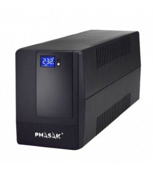 Sai línea interactiva phasak 1000 va lcd/ 1000va/ 4 salidas/ formato torre