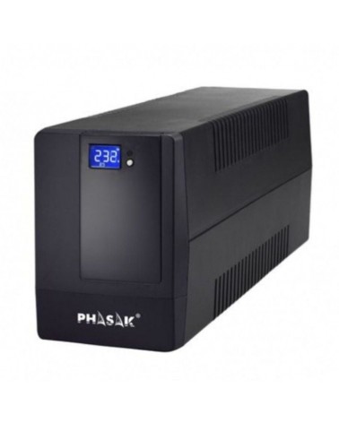Sai línea interactiva phasak 1000 va lcd/ 1000va/ 4 salidas/ formato torre