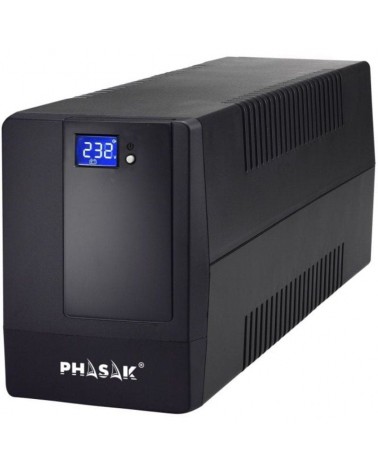 Sai línea interactiva phasak 2000 va lcd/ 2000va/ 4 salidas/ formato torre
