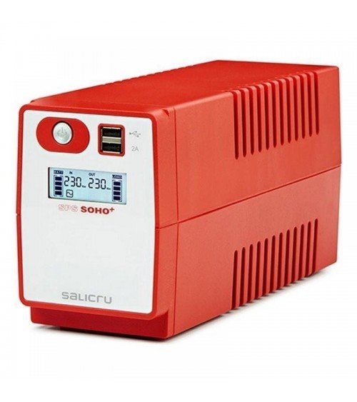 Sai línea interactiva salicru sps 850 soho+/ 850va-480w/ 2 salidas/ formato torre