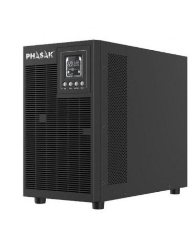 Sai online phasak 3000 va online lcd/ 3000va-2700w/ 4 salidas/ formato torre