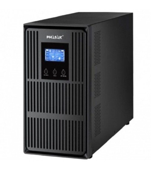 Sai online phasak conqueror pro 3000 va online lcd/ 3000va-2700w/ 3 salidas/ formato torre