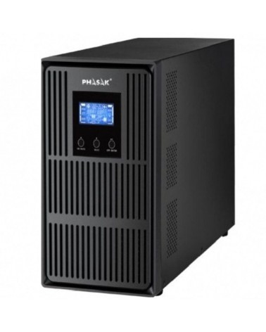 Sai online phasak conqueror pro 3000 va online lcd/ 3000va-2700w/ 3 salidas/ formato torre