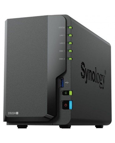 Nas synology diskstation ds224+/ 2 bahías 3.5'- 2.5'/ 6gb ddr4/ formato torre
