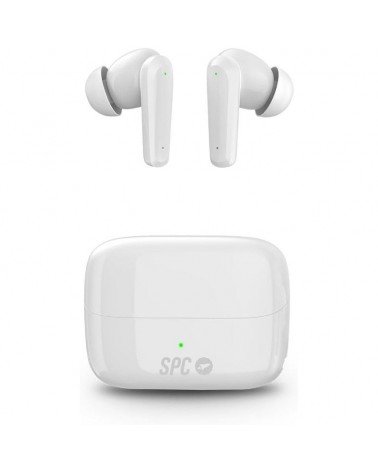 Auriculares bluetooth spc ether 2 pro con estuche de carga/ autonomía 6.5h/ blancos