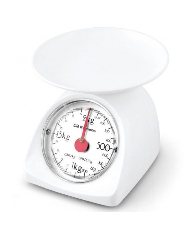 Báscula de cocina orbegozo pc 1015/ hasta 2kg/ blanca