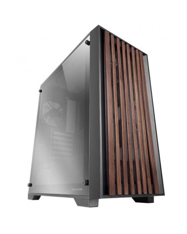 Caja gaming semitorre mars gaming mc-wood/ cristal cromado