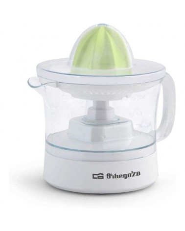 Exprimidor orbegozo ep 1510 - 25w - capacidad 0.5l - incluye 2 conos - rotación bidireccional - accesorios lavables en 