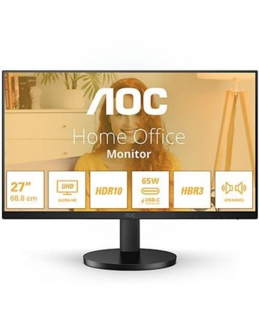 Monitor profesional aoc u27b3cf 27'/ 4k/ multimedia/ regulable en altura/ negro