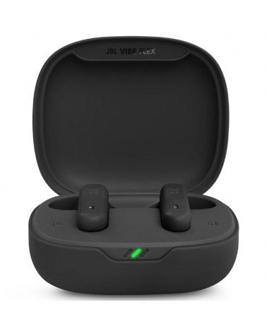 Auriculares bluetooth jbl vibe flex con estuche de carga/ autonomía 8h/ negro