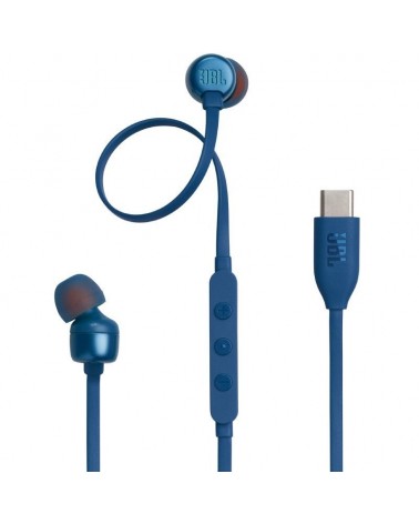Auriculares intrauditivos jbl tune 310c/ con micrófono/ azules