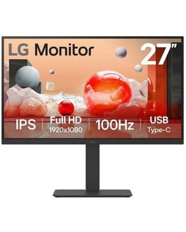 Monitor profesional lg 27ba750-b 27'/ full hd/ multimedia/ regulable en altura/ negro