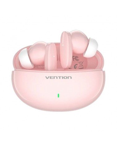 Auriculares bluetooth vention nbfp0 con estuche de carga/ autonomía 7h/ rosas