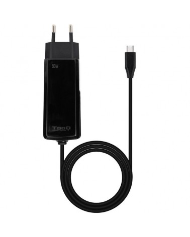 Cargador de portátil tooq tqlc-usbcgan90pd-c usb tipo-c/ 90w/ automático/ voltaje 5-20v/ 1x usb tipo-c