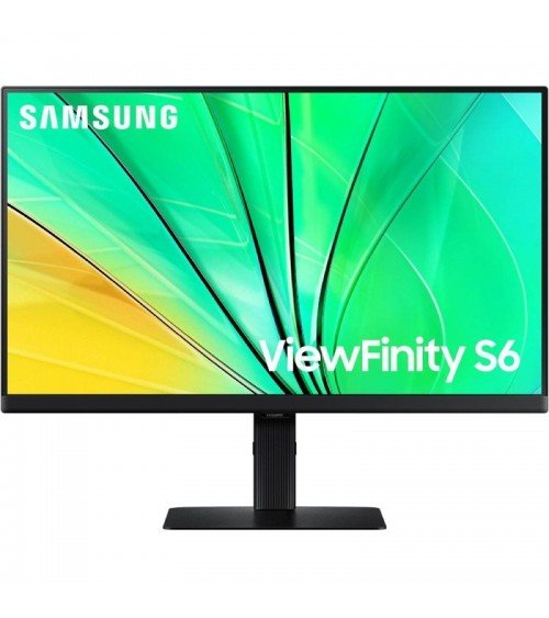 Monitor profesional samsung viewfinity s6 s24d600eau 24'/ qhd/ regulable en altura/ negro
