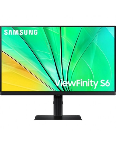Monitor profesional samsung viewfinity s6 s24d600eau 24'/ qhd/ regulable en altura/ negro