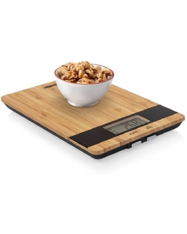 Báscula de cocina electrónica princess 492944/ hasta 5kg/ bambú