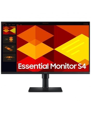 Monitor profesional samsung essential monitor s4 s27d406gau/ 27'/ full hd/ multimedia/ regulable en altura/ negro