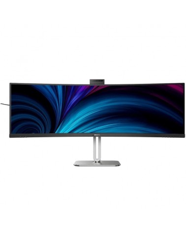 Monitor profesional ultraparonámico curvo philips 49b2u6903ch 48.8'/ dual qhd/ multimedia/ regulable en altura/ webcam/ negro