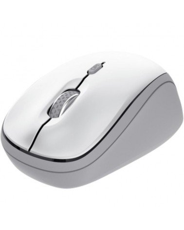 Ratón mini inalámbrico trust yvi+ multidispositivo/ hasta 1600 dpi/ blanco