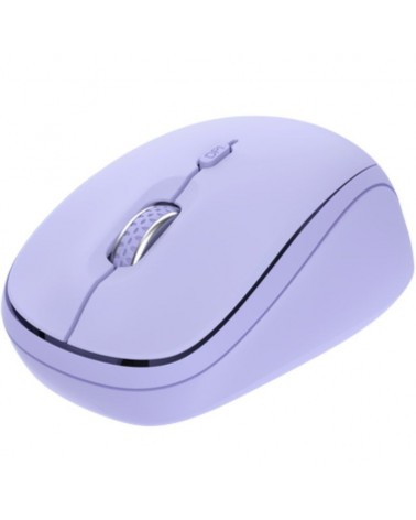 Ratón mini inalámbrico trust yvi+ multidispositivo/ hasta 1600 dpi/ purpura