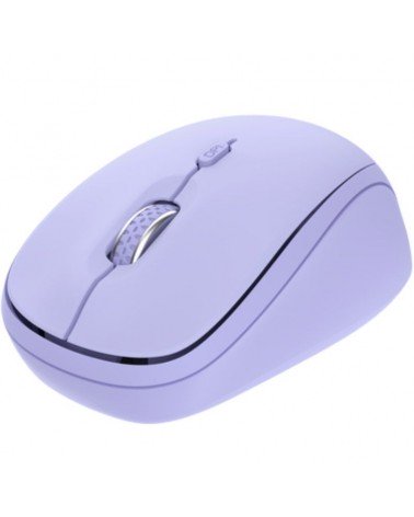 Ratón mini inalámbrico trust yvi+ multidispositivo/ hasta 1600 dpi/ purpura