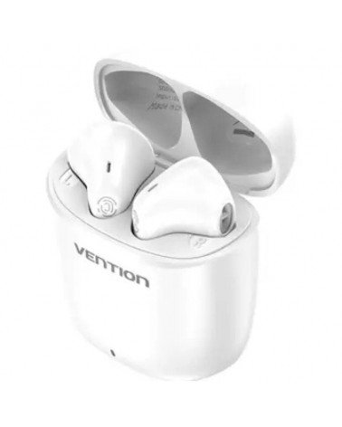 Auriculares bluetooth vention nbgw0 con estuche de carga/ autonomía 7h/ blancos