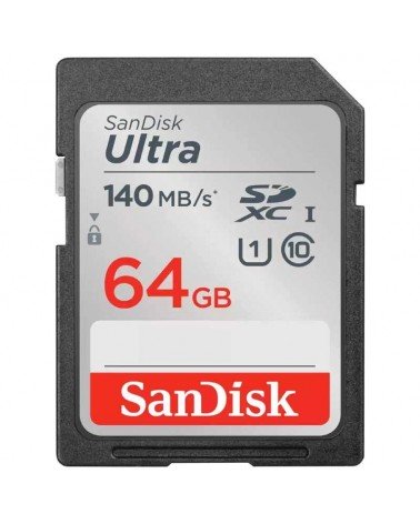 Tarjeta de memoria sandisk ultra 64gb sd hc uhs-i - sdxc/ clase 10/ 140mbs